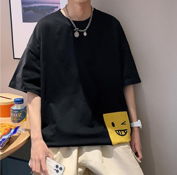 2021 spring and summer men's tees & polos large size short sleeve student couples women's t-shirt coat dxt159, White;black
2021 spring and summer men's tees & polos large size short sleeve student couples women's t-shirt coat dxt159, White;black