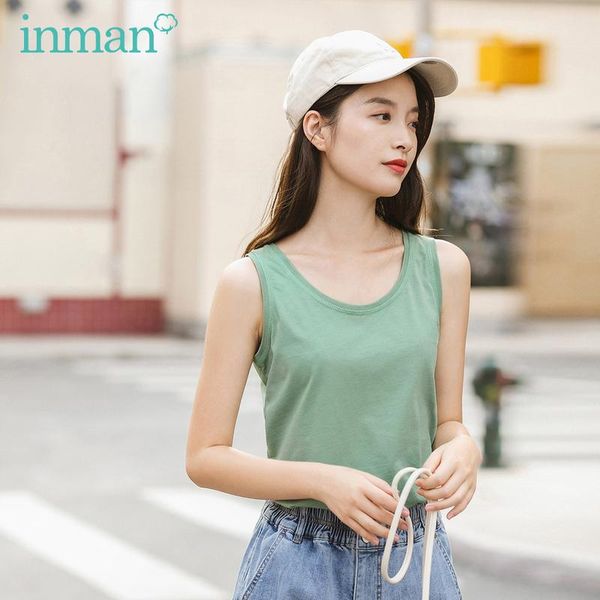 women's tanks & camis inman 2021 summer arrival pure color o-neck cotton base all-match fashion tank, White
women's tanks & camis inman 2021 summer arrival pure color o-neck cotton base all-match fashion tank, White