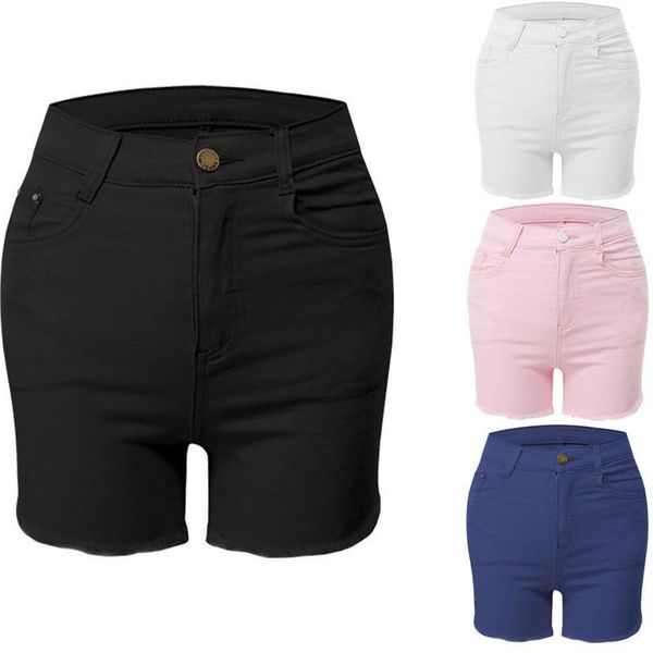 women's shorts 2021 women high waist slim denim summer casual mini short pants trousers fitness outfits, White;black
women's shorts 2021 women high waist slim denim summer casual mini short pants trousers fitness outfits, White;black