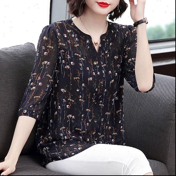 spring summer style chiffon womens blouses casual half sleeve v neck flower printed blusas zz0549, White
spring summer style chiffon womens blouses casual half sleeve v neck flower printed blusas zz0549, White