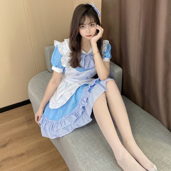 luxury casual dresses blue and white maid costume cosplay animation costume lovely lolita drs, Black;gray
luxury casual dresses blue and white maid costume cosplay animation costume lovely lolita drs, Black;gray