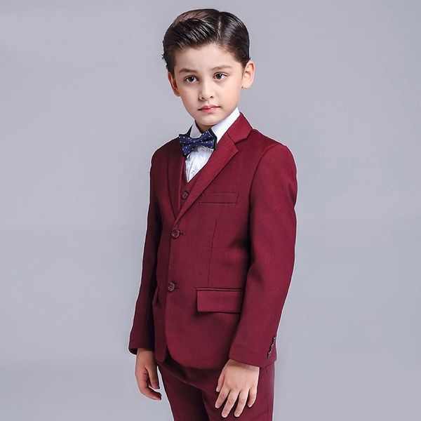burgundy boys formal suits dinner tuxedos little boy groomsmen kids children for wedding party prom suit wear 3 pieces men's & blazers, White;black
burgundy boys formal suits dinner tuxedos little boy groomsmen kids children for wedding party prom suit wear 3 pieces men's & blazers, White;black