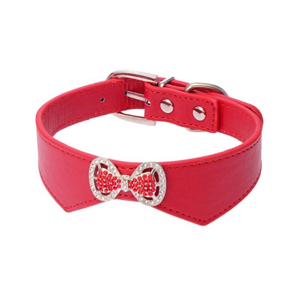 bowknot style rhinestone decorated soft pu adjustable pet dog puppy safety collar - size s (red) cat collars & leads
bowknot style rhinestone decorated soft pu adjustable pet dog puppy safety collar - size s (red) cat collars & leads