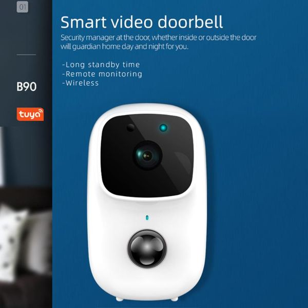 wireless wifi smart video doorbell camera pir night vision visual recording security door bell monitor support tuya doorbells
wireless wifi smart video doorbell camera pir night vision visual recording security door bell monitor support tuya doorbells