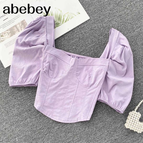 women korean ruched blouse elegant solid square collar puff sleeve spring fashion streetwear short blouses 210715, White
women korean ruched blouse elegant solid square collar puff sleeve spring fashion streetwear short blouses 210715, White