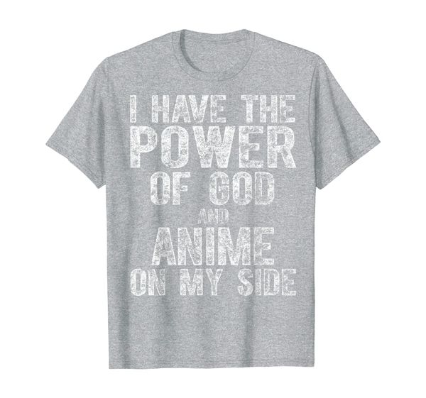 cute gamer gift i have the power of god and anime on my side t-shirt, White;black
cute gamer gift i have the power of god and anime on my side t-shirt, White;black