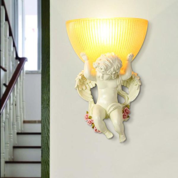 wall lamp european angel boy resin led living room background corridor staircase creative modeling bedroom lights
wall lamp european angel boy resin led living room background corridor staircase creative modeling bedroom lights