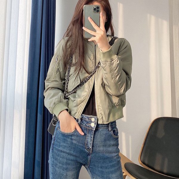 jacket 2021 fashion age-reducing quilted warm long-sleeved baseball uniform flight women 1dmx, Black;brown
jacket 2021 fashion age-reducing quilted warm long-sleeved baseball uniform flight women 1dmx, Black;brown
