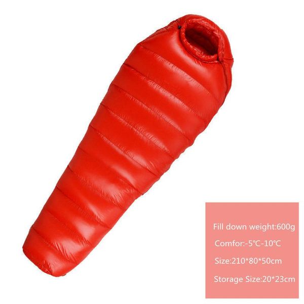 camping sleeping bag mummy filling duck down 600g sleepingbag keep warm for winner travel accesorios 11 color bags
camping sleeping bag mummy filling duck down 600g sleepingbag keep warm for winner travel accesorios 11 color bags