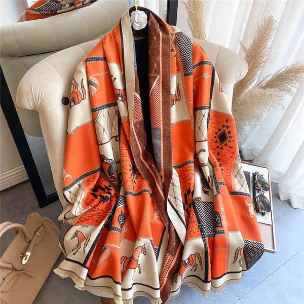 70% off design scarf 2021 autumn and winter new carriage warm scarf female imitation cashmere double-sided thickened air conditioning shawl, Blue;gray
70% off design scarf 2021 autumn and winter new carriage warm scarf female imitation cashmere double-sided thickened air conditioning shawl, Blue;gray