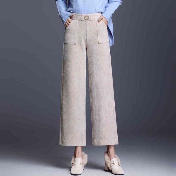 capris high waist elasticity plus size sof show fine slacks cashmere leg broad women's pants autumn style, Black;white
capris high waist elasticity plus size sof show fine slacks cashmere leg broad women's pants autumn style, Black;white