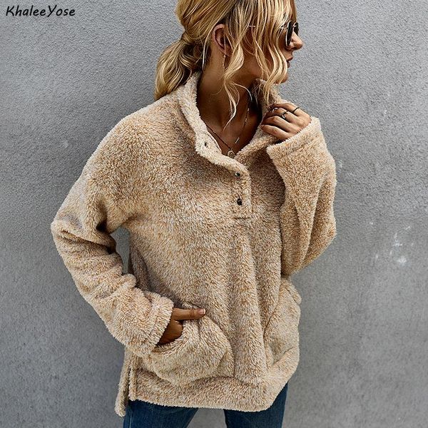 women's hoodies & sweatshirts khalee yose khaki warm teddy bear autumn long sleeve loose pullovers pockets turtleneck oversized winter, Black
women's hoodies & sweatshirts khalee yose khaki warm teddy bear autumn long sleeve loose pullovers pockets turtleneck oversized winter, Black