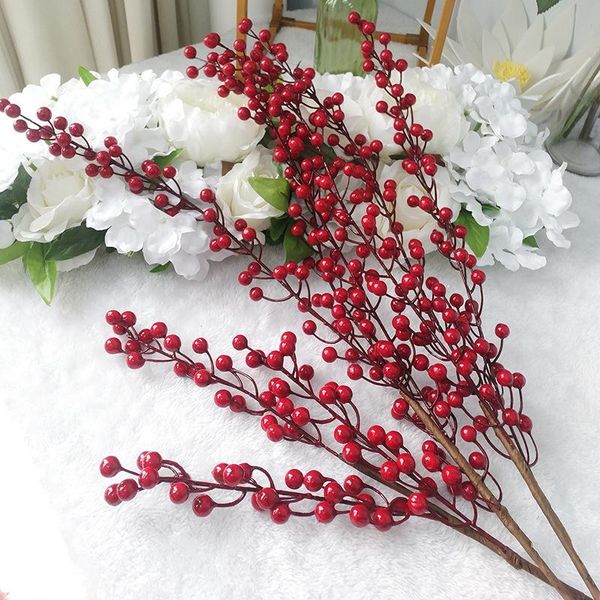 5pcs artificial berry fake red berries christmas flower year's decor tree decoration for home party
5pcs artificial berry fake red berries christmas flower year's decor tree decoration for home party
