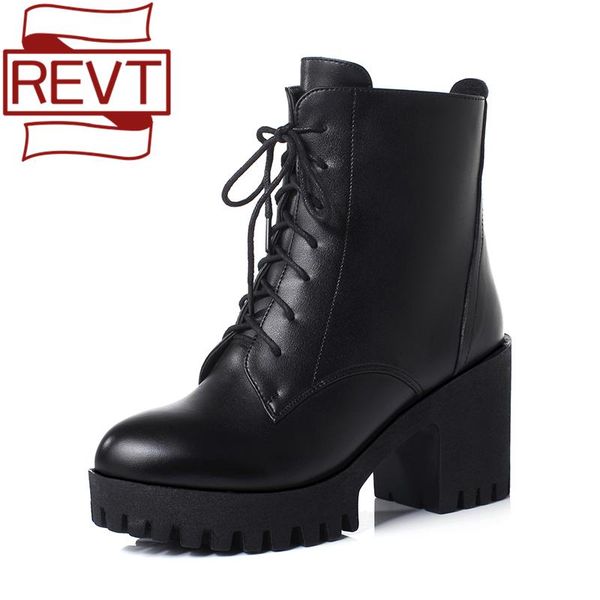 boots revt female botas mujer women square heel platforms zapatos geuel leather thigh 8cm high heels pump motorcycle cool shoes, Black
boots revt female botas mujer women square heel platforms zapatos geuel leather thigh 8cm high heels pump motorcycle cool shoes, Black