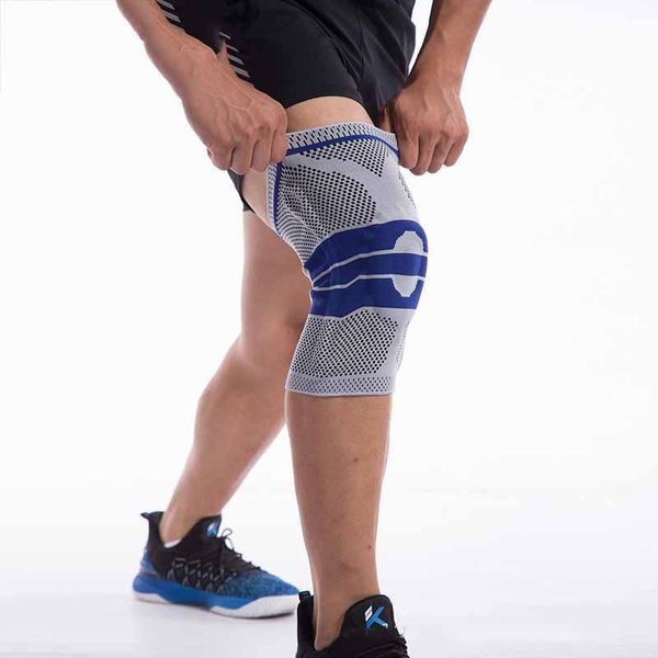 elbow & knee pads chaoba1pcs fitness ankle brace elastic compression silicone outdoor sports bra with knitted, Black;gray 
elbow & knee pads chaoba1pcs fitness ankle brace elastic compression silicone outdoor sports bra with knitted, Black;gray