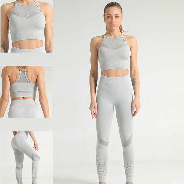 women yoga set seamless fitness sportswear gym clothing sleeveless crop tights high waist leggings workout pant running outfit
women yoga set seamless fitness sportswear gym clothing sleeveless crop tights high waist leggings workout pant running outfit