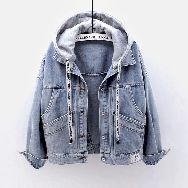 jackets spring autumn korea fashion women long sleeve loose blue denim coat big pocket hooded casual jacke femme short coats s790 8xv3, Black;brown
jackets spring autumn korea fashion women long sleeve loose blue denim coat big pocket hooded casual jacke femme short coats s790 8xv3, Black;brown