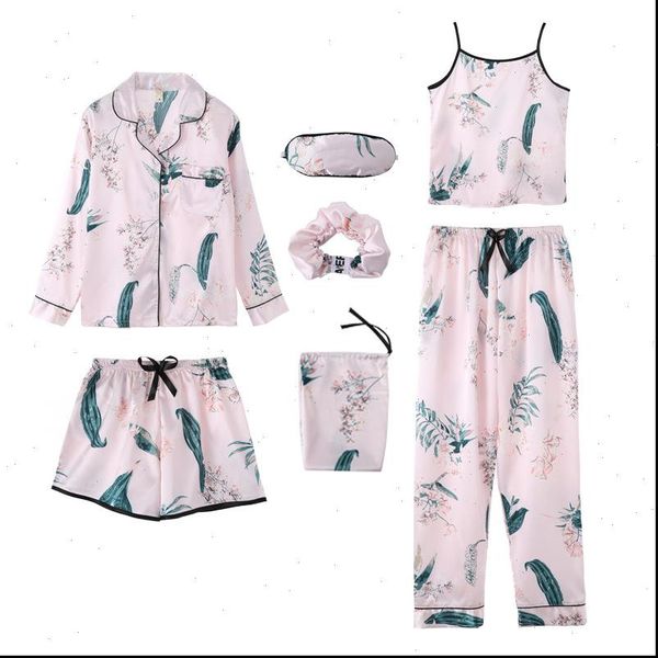 pajamas sets spring summer 7 womens sleepwears pcs set silk print shorts long sleeve elastic waist pants full lounge, Black;red
pajamas sets spring summer 7 womens sleepwears pcs set silk print shorts long sleeve elastic waist pants full lounge, Black;red