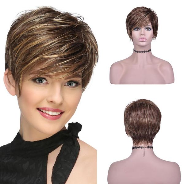 synthetic wigs dark brown for black women short length daily natural bob wig high temperture
synthetic wigs dark brown for black women short length daily natural bob wig high temperture