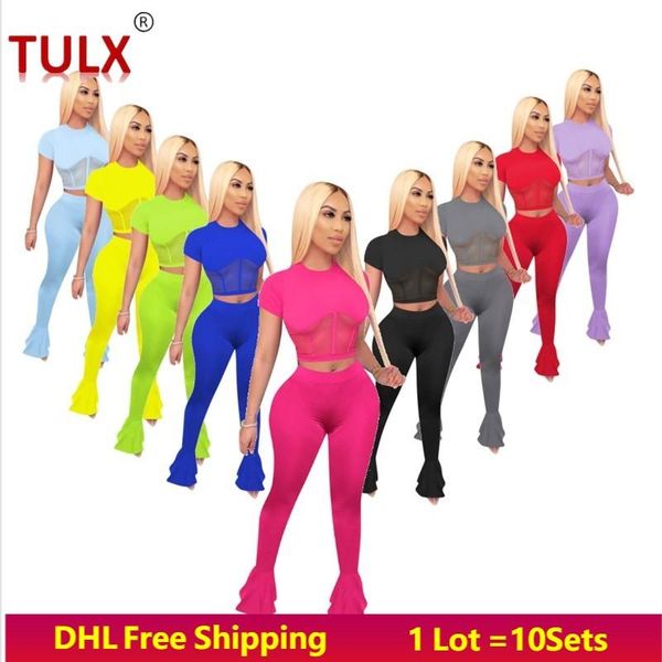 women's two piece pants set women outfits crop flare summer clothing plain streetwear short sleeve sweatsuit dhl ship 3358, White
women's two piece pants set women outfits crop flare summer clothing plain streetwear short sleeve sweatsuit dhl ship 3358, White