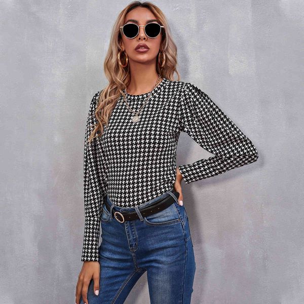 spring summer long sleeve plaid women pullovers t shirt fashion o-neck outwear spring ol 210524, White
spring summer long sleeve plaid women pullovers t shirt fashion o-neck outwear spring ol 210524, White