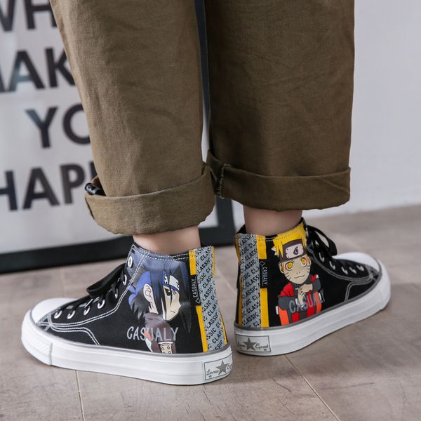 popular cartoon pattern printed canvas shoes comfortable soft breathable trend versatile travel sports, Black
popular cartoon pattern printed canvas shoes comfortable soft breathable trend versatile travel sports, Black