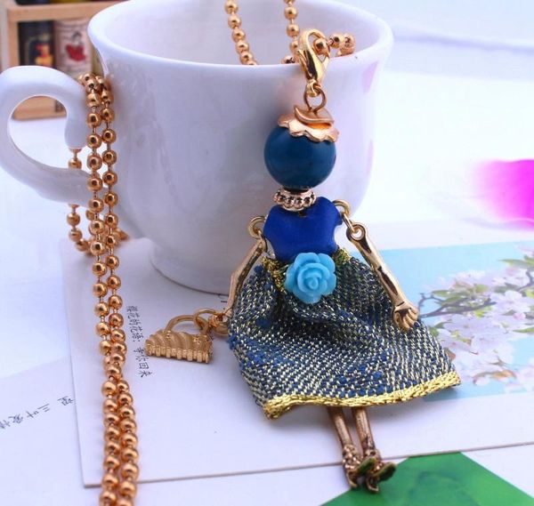 pendants fashion 1pc flower skirt doll pendant necklaces lovely girls long sweater for women girl jewelry, Black
pendants fashion 1pc flower skirt doll pendant necklaces lovely girls long sweater for women girl jewelry, Black