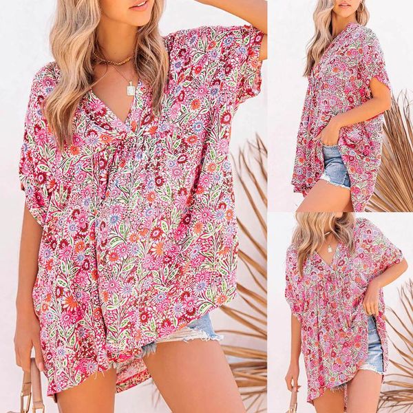 summer t-shirts and women's fashion plus size trend print short-sleeved v-neck t-shirt woman clothing, White
summer t-shirts and women's fashion plus size trend print short-sleeved v-neck t-shirt woman clothing, White