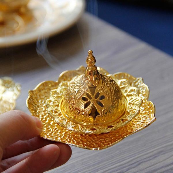 fragrance lamps decorative incense burner holder for cones coils, gold plating metal decor burning bowl aroma diffuser
fragrance lamps decorative incense burner holder for cones coils, gold plating metal decor burning bowl aroma diffuser