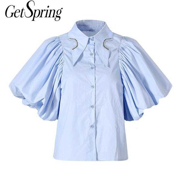 getspring women blouse retro diamond lantern sleeve shirt cotton white shirts pleated asymmetrical hem ladies summer 210601
getspring women blouse retro diamond lantern sleeve shirt cotton white shirts pleated asymmetrical hem ladies summer 210601