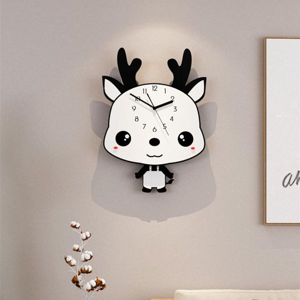 wall clocks cute cartoon deer clock creative fashion acrylic living room bedroom mute household watch modern design
wall clocks cute cartoon deer clock creative fashion acrylic living room bedroom mute household watch modern design