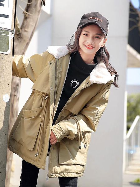 down coat 6-11 years children girls lambswool jackets 2021 spring autumn thick mid-length outwear hooded warm kids jacket, Blue;gray
down coat 6-11 years children girls lambswool jackets 2021 spring autumn thick mid-length outwear hooded warm kids jacket, Blue;gray