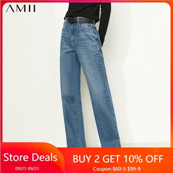 women's jeans amii minimalism fashion high waist wide leg pants casual straight denim jean female long 12130440, Blue
women's jeans amii minimalism fashion high waist wide leg pants casual straight denim jean female long 12130440, Blue