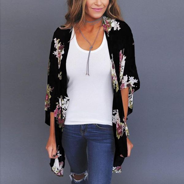beach cover up print bikini women cardigan summer dress ladies tunics swimsuit ups beachwear women's swimwear, White;black