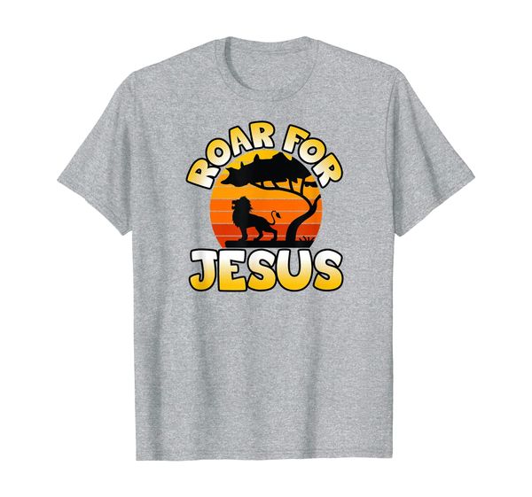 vacation bible school lion wild about vbs roar for jesus t-shirt, White;black 
vacation bible school lion wild about vbs roar for jesus t-shirt, White;black