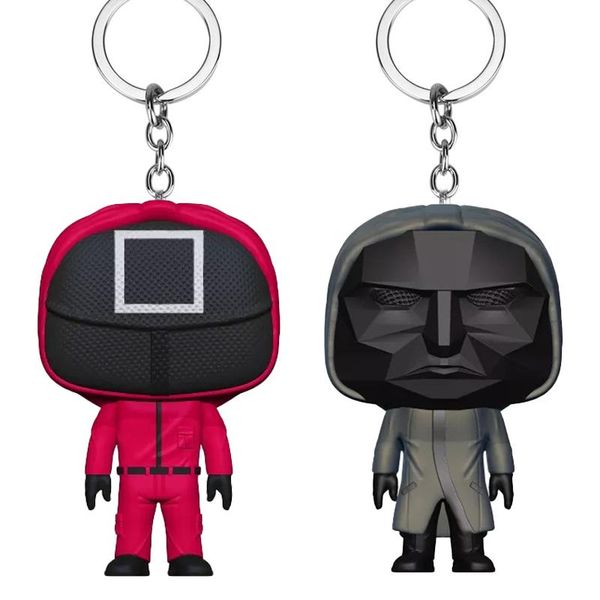 keychains squid game figures mask keychain charms accessories round six cosplay for ladies women men kids key chain toys gift, Silver
keychains squid game figures mask keychain charms accessories round six cosplay for ladies women men kids key chain toys gift, Silver