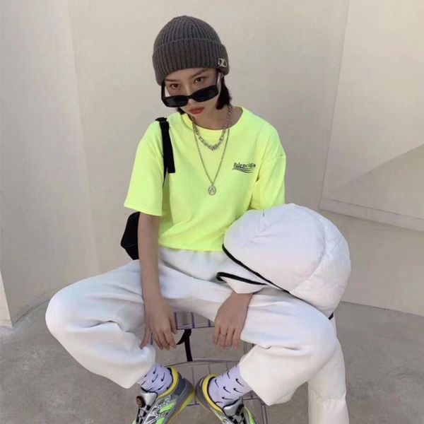 women's t-shirt xiaowang men's and short sleeve 2021 spring summer paris fashion casual cotton cola loose wome, White
women's t-shirt xiaowang men's and short sleeve 2021 spring summer paris fashion casual cotton cola loose wome, White