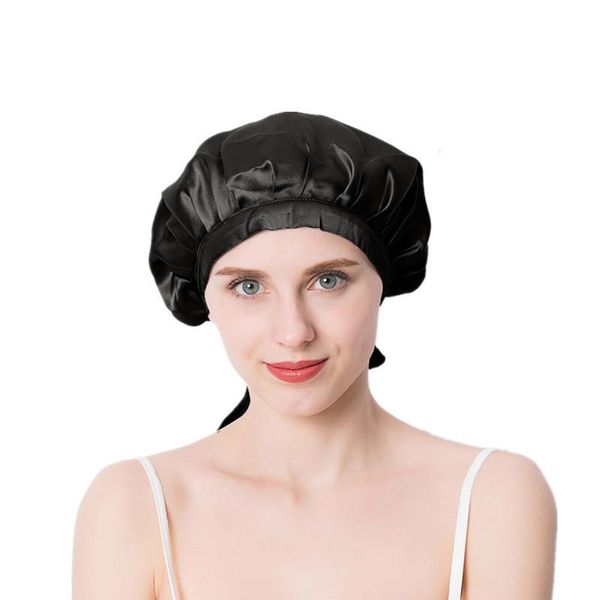 1pc fashion lady sleep hat nightcap mulberry silk solid color sleeping cap hats night for girls ladies long hair care shower caps
1pc fashion lady sleep hat nightcap mulberry silk solid color sleeping cap hats night for girls ladies long hair care shower caps
