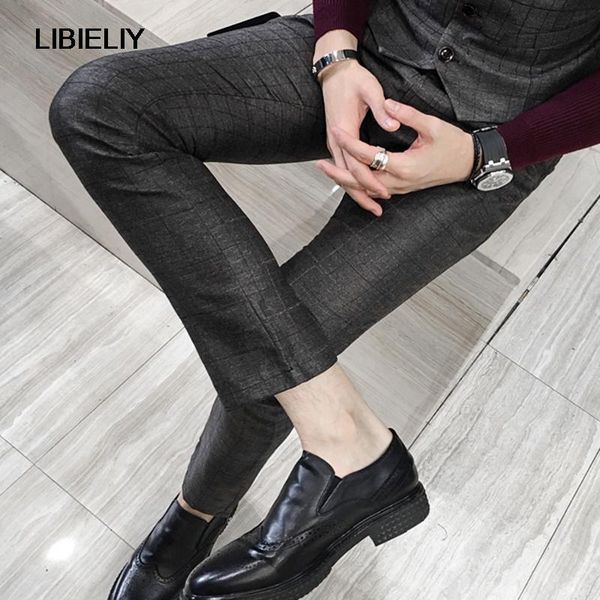 men's suits & blazers quality dress pants british casual slim fit men fashion plaid mens business formal wear trousers 5xl-m, White;black
men's suits & blazers quality dress pants british casual slim fit men fashion plaid mens business formal wear trousers 5xl-m, White;black