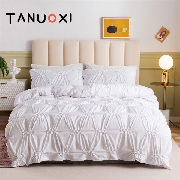 bedding sets 2/3pcs plain grace solid color pinch pleat elastic force grid third dimension duvet cover pillowcases no bed sheet
bedding sets 2/3pcs plain grace solid color pinch pleat elastic force grid third dimension duvet cover pillowcases no bed sheet