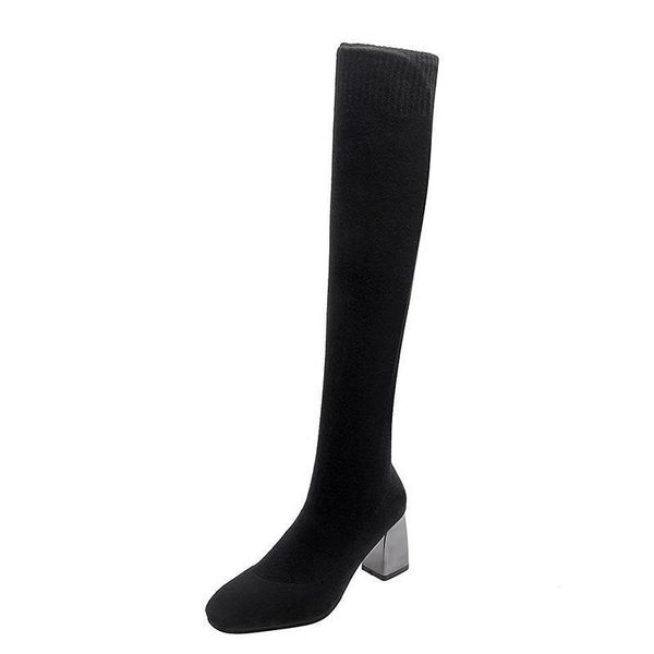 boots knitting socks slip on heels over the knee long femmes chaussures stretch fabric thigh high shoes for women 2021, Black
boots knitting socks slip on heels over the knee long femmes chaussures stretch fabric thigh high shoes for women 2021, Black