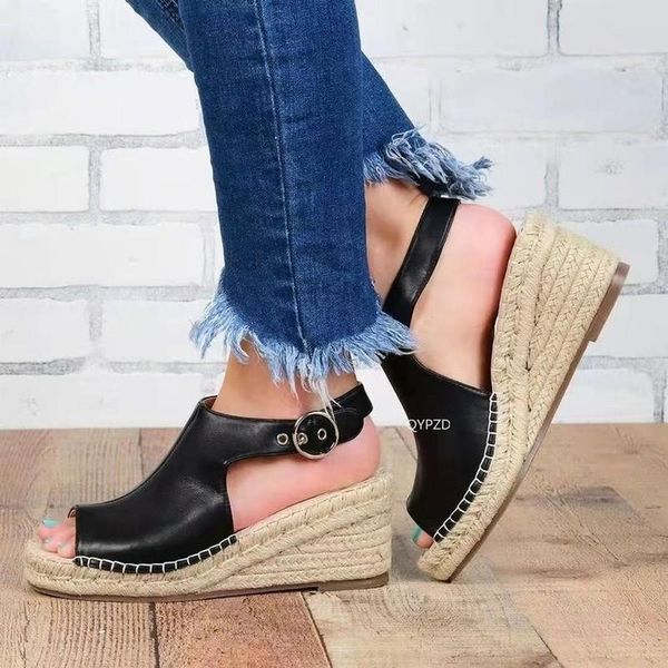 sandals women ladies fashion casual peep toe wedges buckle strap leather shoes breathable comfort beach plus size, Black
sandals women ladies fashion casual peep toe wedges buckle strap leather shoes breathable comfort beach plus size, Black