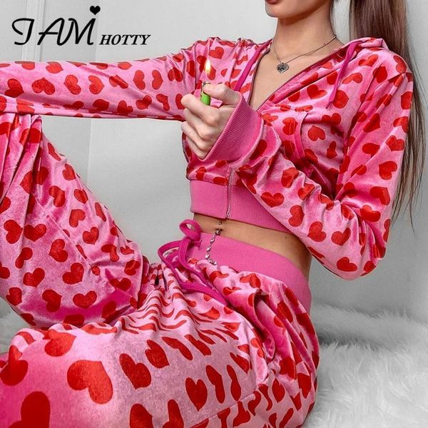 women's two piece pants hooded zip up heart print cropped jacket suit harajuku y2k longue wear 2 set hipster matching iamty, White
women's two piece pants hooded zip up heart print cropped jacket suit harajuku y2k longue wear 2 set hipster matching iamty, White