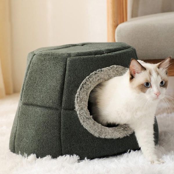 cat beds & furniture enclosed cave bed foldable 2 in 1 self-warming indoor cozy pet tent house comfy sleeping nest cushion for small kitten
cat beds & furniture enclosed cave bed foldable 2 in 1 self-warming indoor cozy pet tent house comfy sleeping nest cushion for small kitten