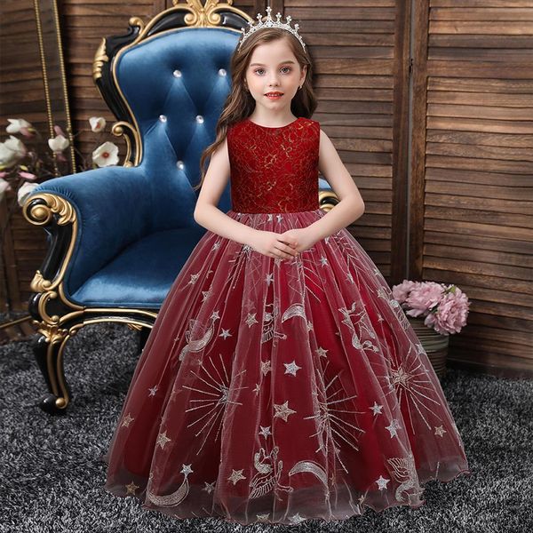 girl printed sleeveless elegant dress princess puffy stage catwalk costumes wedding party prom, Red;yellow
girl printed sleeveless elegant dress princess puffy stage catwalk costumes wedding party prom, Red;yellow