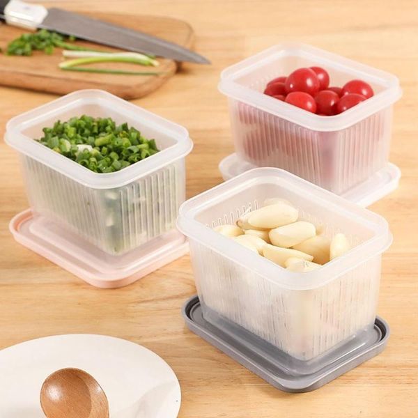storage bottles & jars doube layer drain fresh box nordic style compartmentalized green onion refrigerator fresh-keeping
storage bottles & jars doube layer drain fresh box nordic style compartmentalized green onion refrigerator fresh-keeping