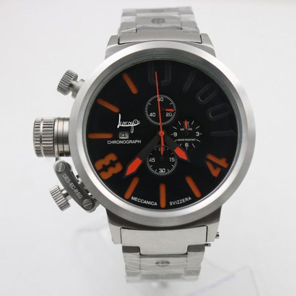luxury watch silver case sapphire glass u style automatic self wind movement luminous needles boat wristwatches, Slivery;brown
luxury watch silver case sapphire glass u style automatic self wind movement luminous needles boat wristwatches, Slivery;brown