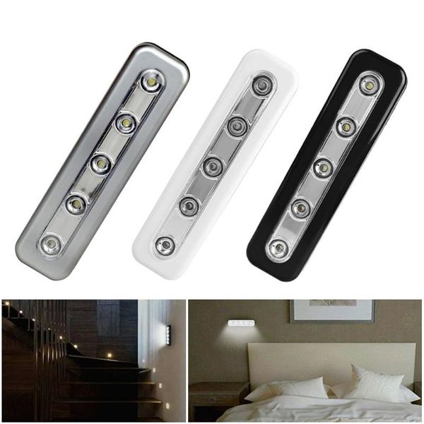 wireless 5 led night light under cabinet wardrobe closet kitchen push touch tap lamp stick on battery power
wireless 5 led night light under cabinet wardrobe closet kitchen push touch tap lamp stick on battery power