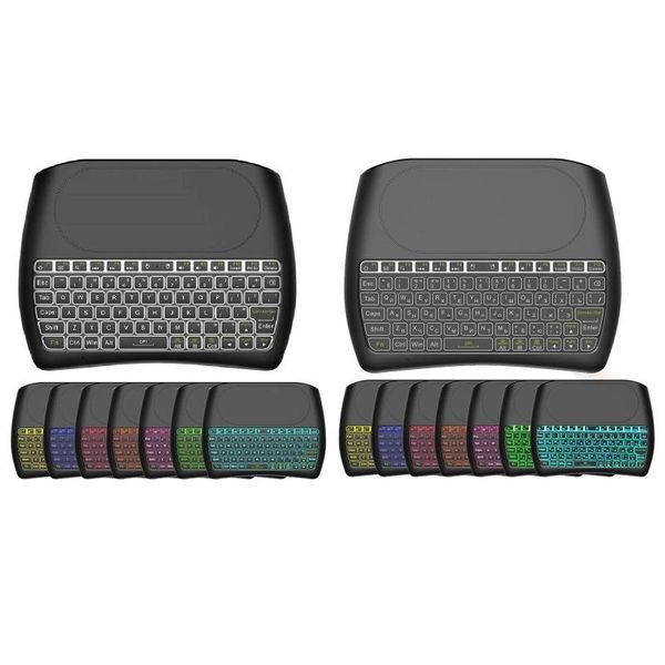 pro bluetooth 2.4g wireless handheld keyboard 7 color backlight dual mode remote controlers
pro bluetooth 2.4g wireless handheld keyboard 7 color backlight dual mode remote controlers