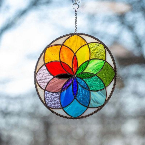 40# multicolor decoration pendant stained window hanging ornament colorful indoor wind chime garden wedding decorations
40# multicolor decoration pendant stained window hanging ornament colorful indoor wind chime garden wedding decorations
